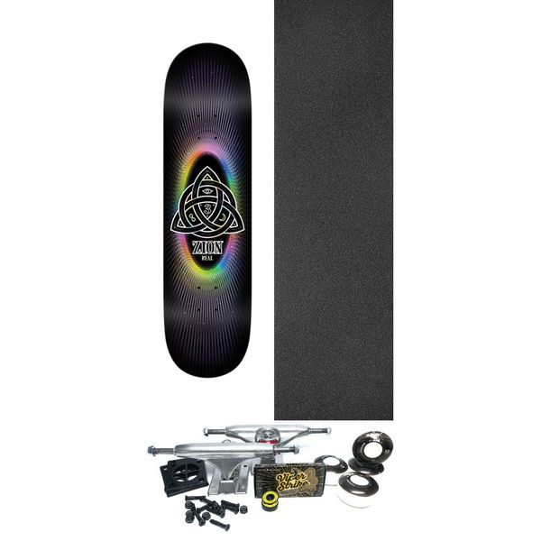 Real Skateboards Zion Wright Power Of Threes Skateboard Deck Easy Rider - 8.5" x 32.18" - Complete Skateboard Bundle